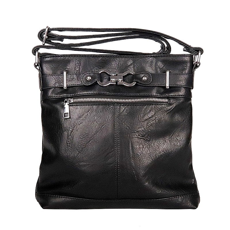 Malá/střední černá crossbody kabelka ROMINA & CO B80/24