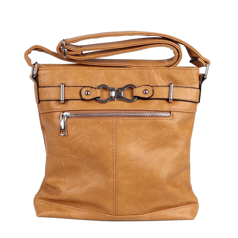 Malá/střední hnědo-oranžová crossbody kabelka ROMINA & CO B80/24