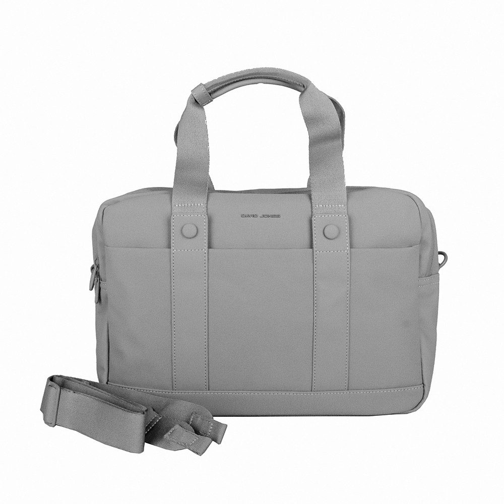 Dvouoddílová šedá taška do ruky David Jones CM7720 na notebook