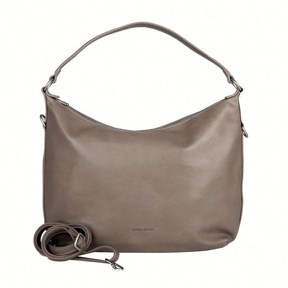 Velká hnědo-šedá kabelka na rameno David Jones CM7426