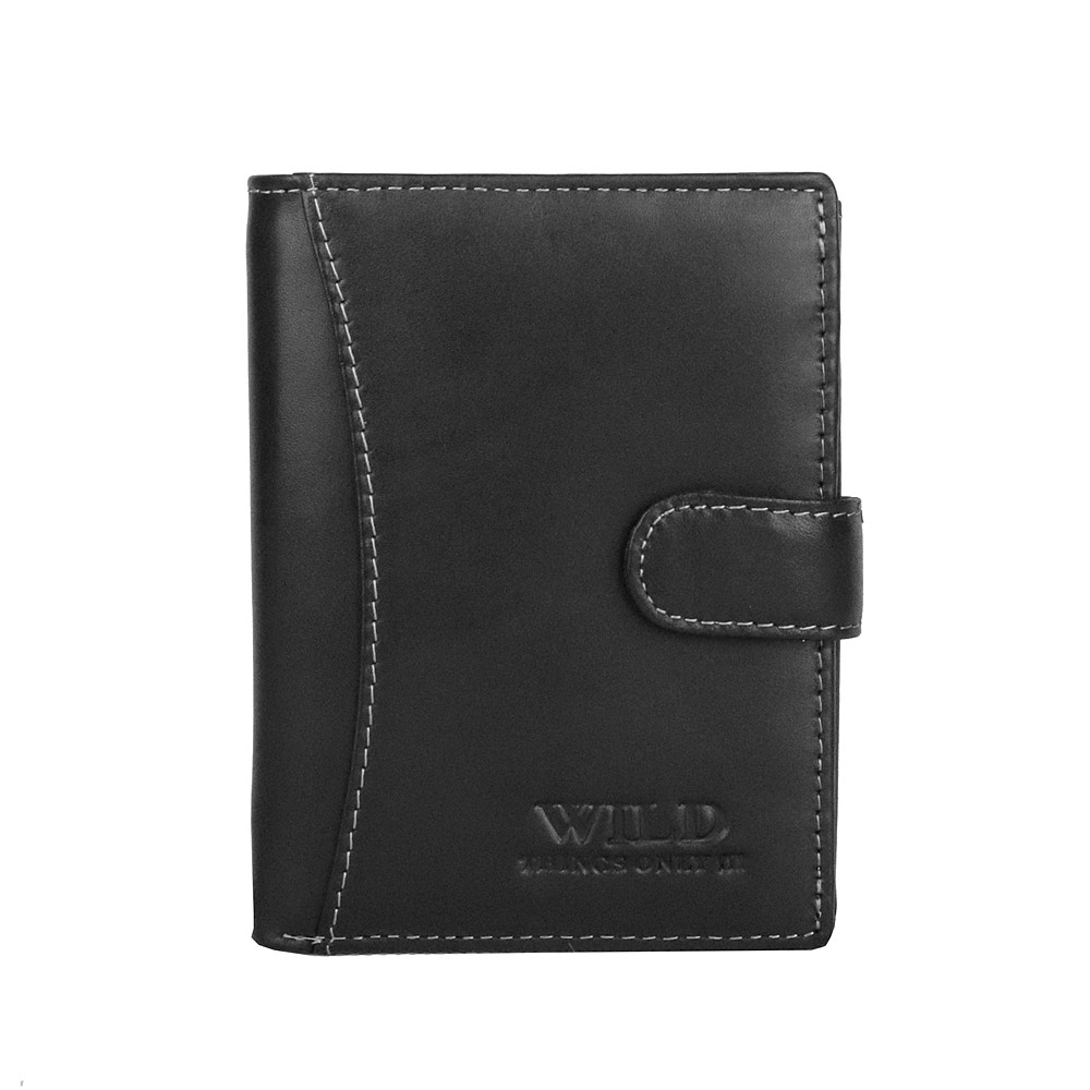 Černá kožená peněženka Wild Things Only 5502