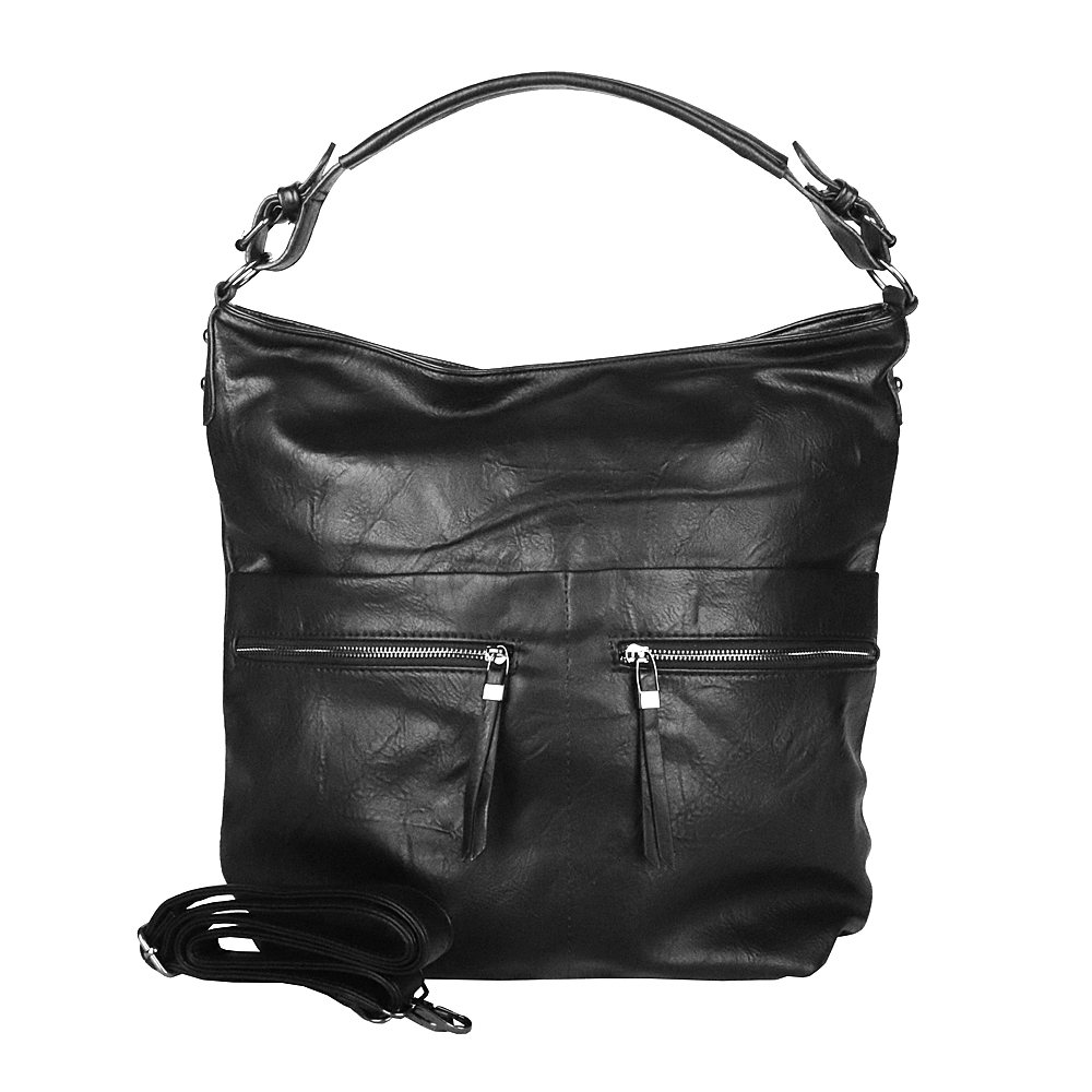 Velká černá kabelka do ruky, na rameno i crossbody ROMINA & CO D177-1 NEW