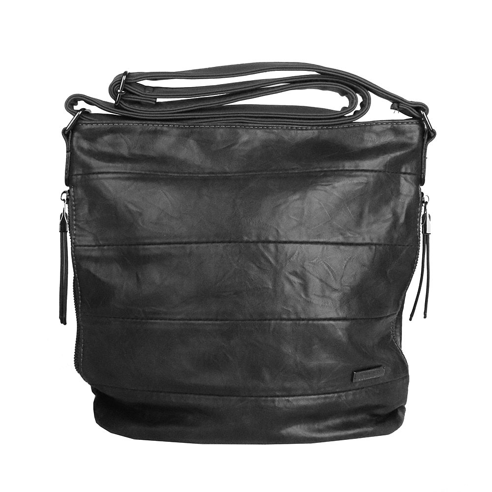 Středně velká tmavěšedá crossbody kabelka ROMINA & CO D600