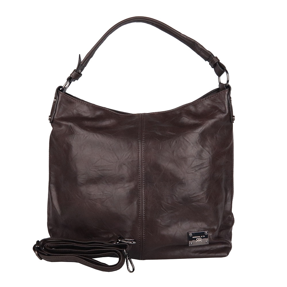 Velká tmavěhnědá kabelka na rameno i crossbody ROMINA D572/25 NEW