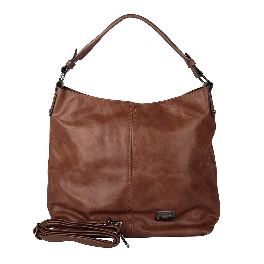 Velká světlehnědá kabelka na rameno i crossbody ROMINA D572/25 NEW