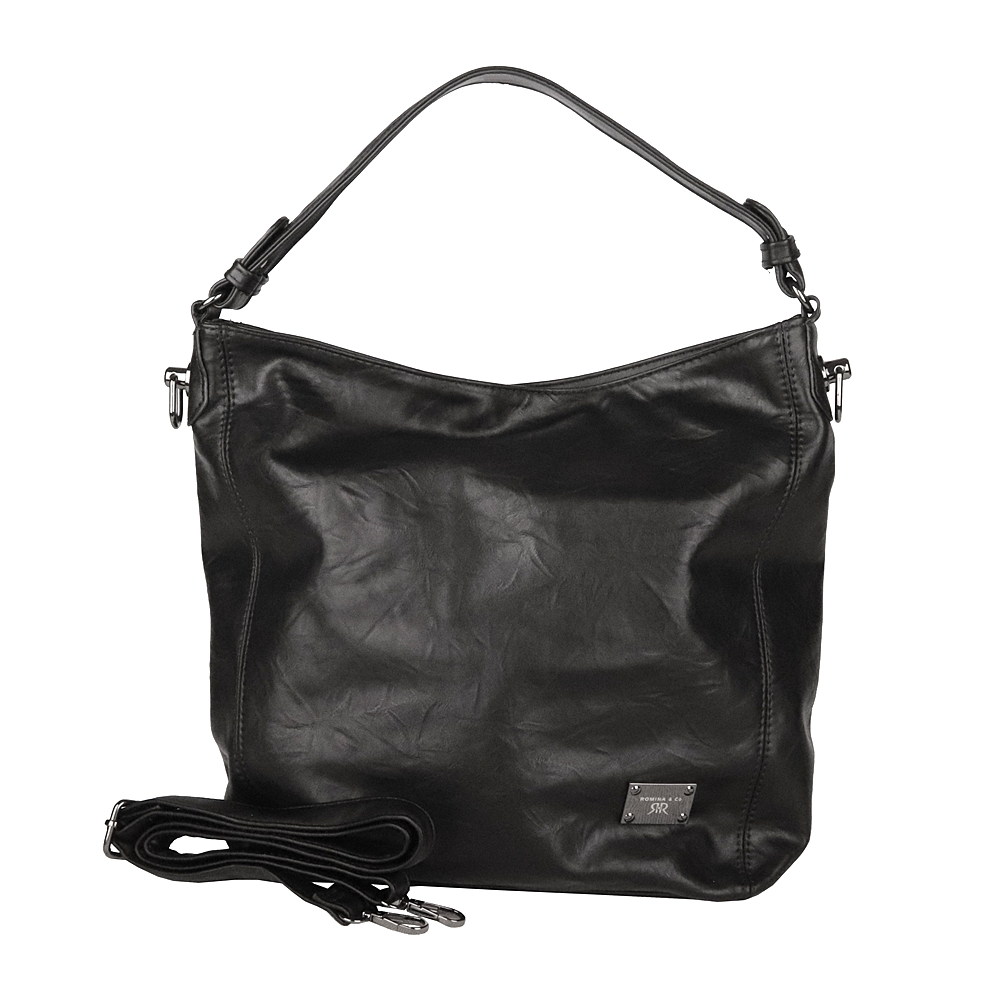Velká černá kabelka na rameno i crossbody ROMINA D569/25