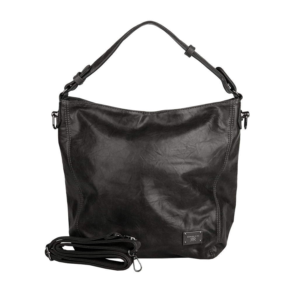 Velká tmavěšedá kabelka na rameno i crossbody ROMINA D569/25
