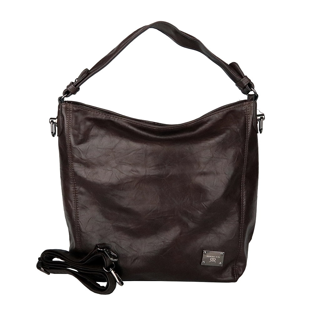 Velká tmavěhnědá kabelka na rameno i crossbody ROMINA D569/25