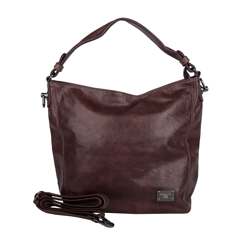 Velká hnědá kabelka na rameno i crossbody ROMINA D569/25