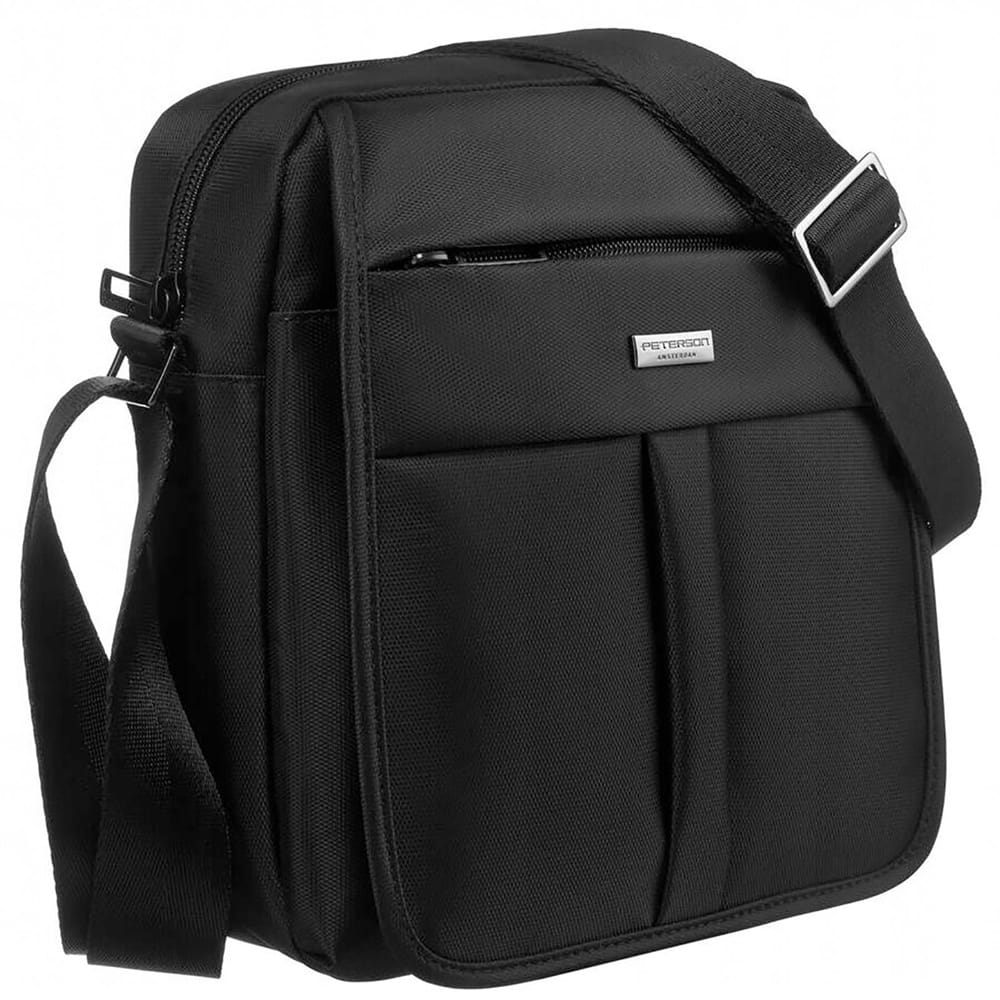 Středně velká černá crossbody taška Peterson no. 204