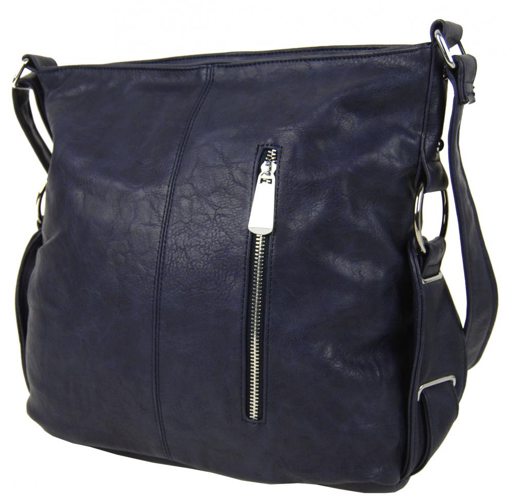 Tmavěmodrá crossbody kabelka Mahel 67-MH