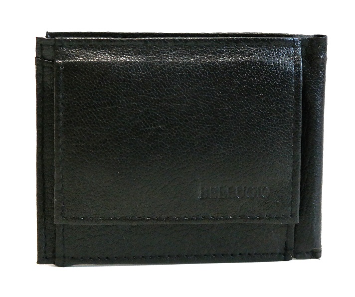Černá kožená peněženka dolarovka BELLUGIO