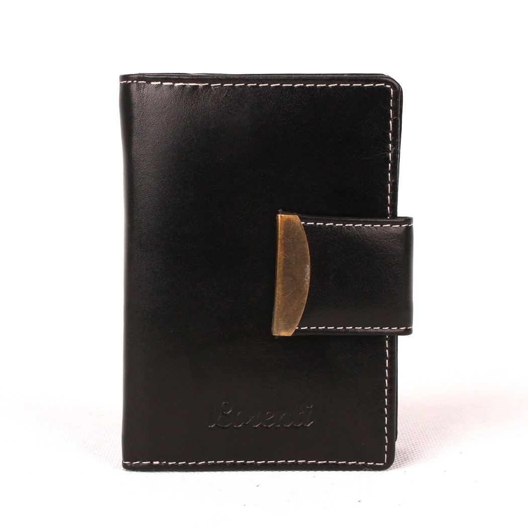 Černá kožená peněženka Lorenti