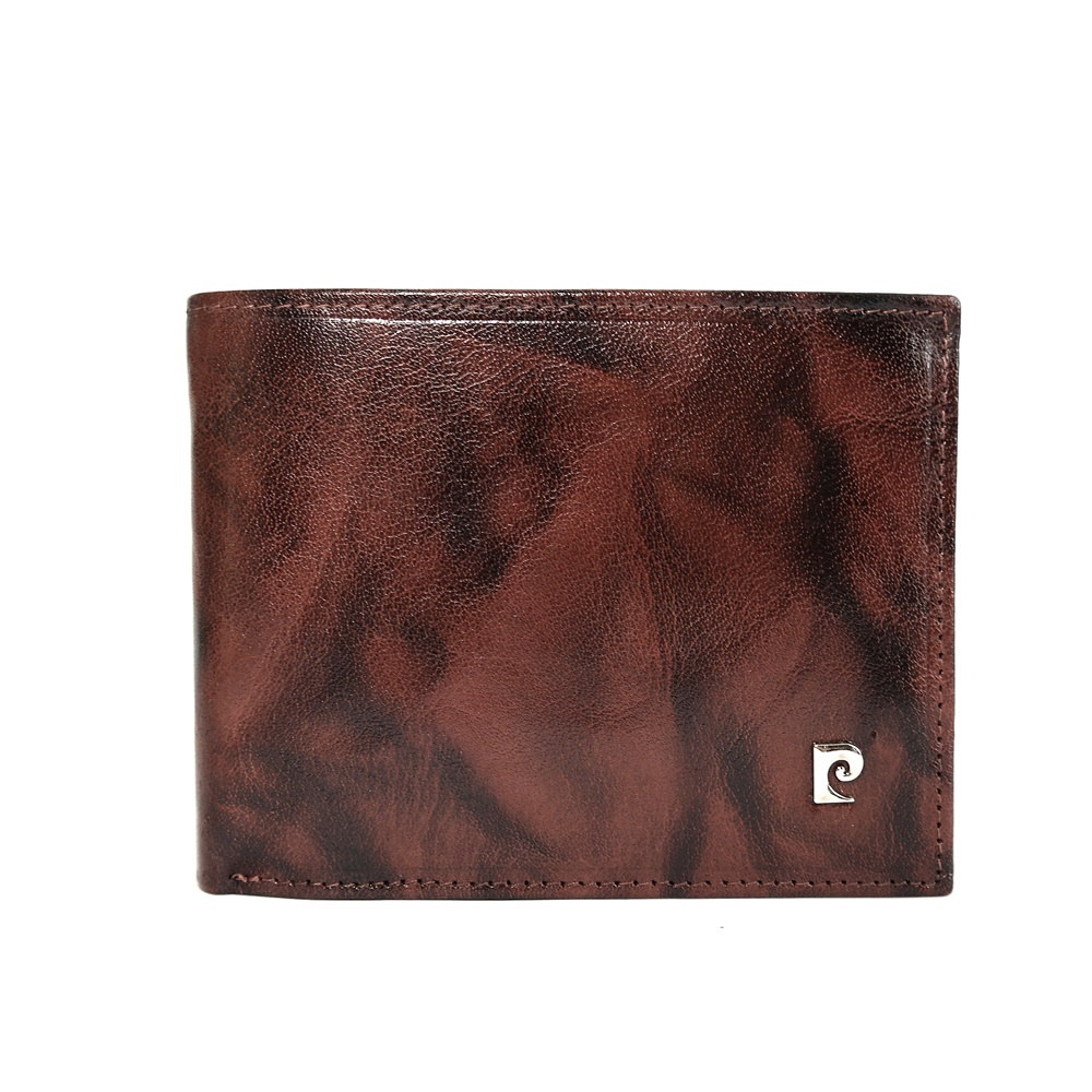 Luxusní hnědá žíhaná kožená peněženka Pierre Cardin 8806 Tilak121 + RFID