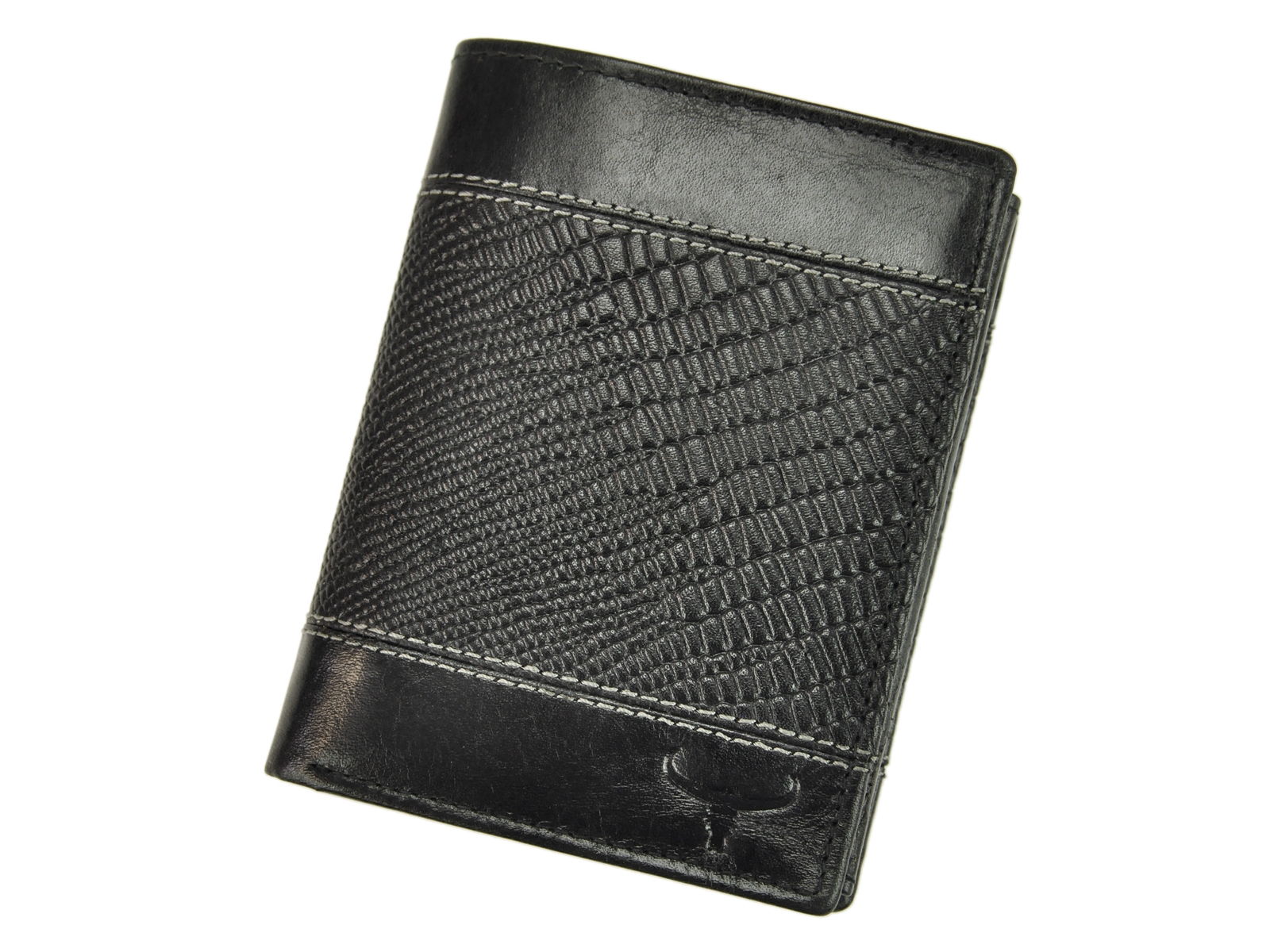 Černá kožená peněženka Wild Buffalo (N4-VTC) + RFID
