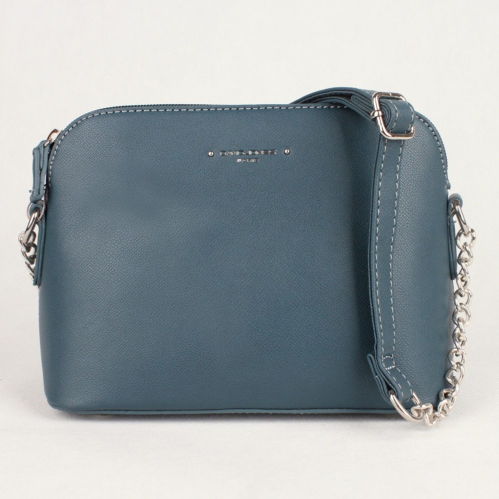 Malá pevná tmavězelená crossbody kabelka David Jones CM5396