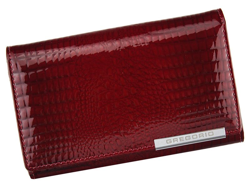 Červená kožená peněženka Gregorio GF112