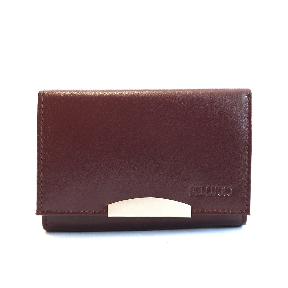 Vínová (fialová) kožená peněženka BELLUGIO AD-92-068