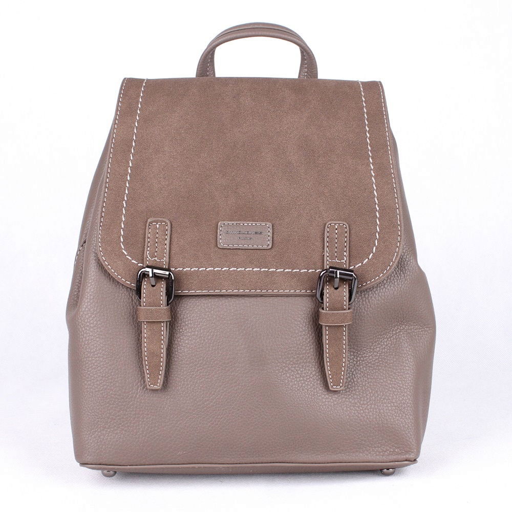 Městský středně velký šedohnědý batoh David Jones CM5408 s obsahem 8l