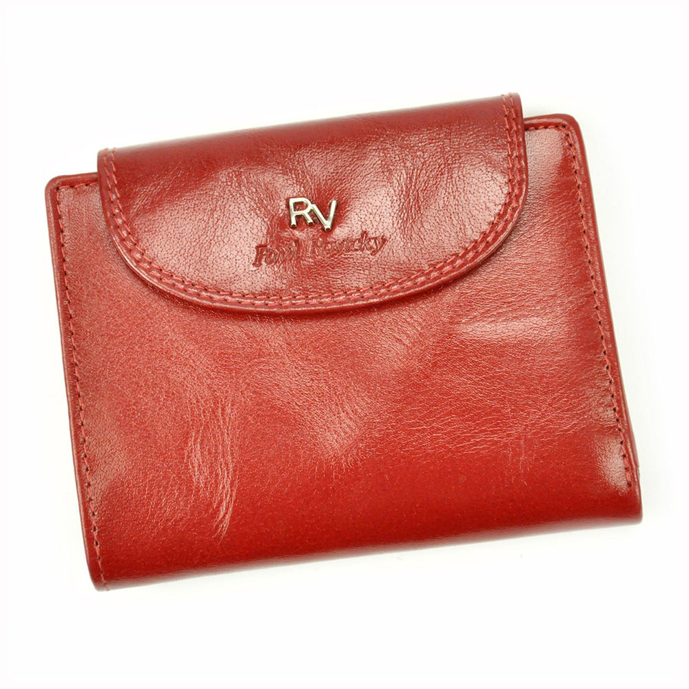 Tmavěčervená kožená peněženka Rovicky 70614-9