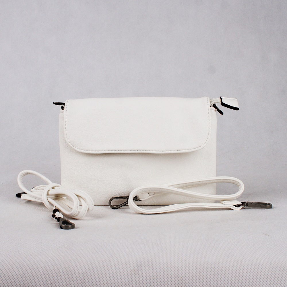 Malá bílá crossbody kabelka či psaníčko FLORA&CO H9158