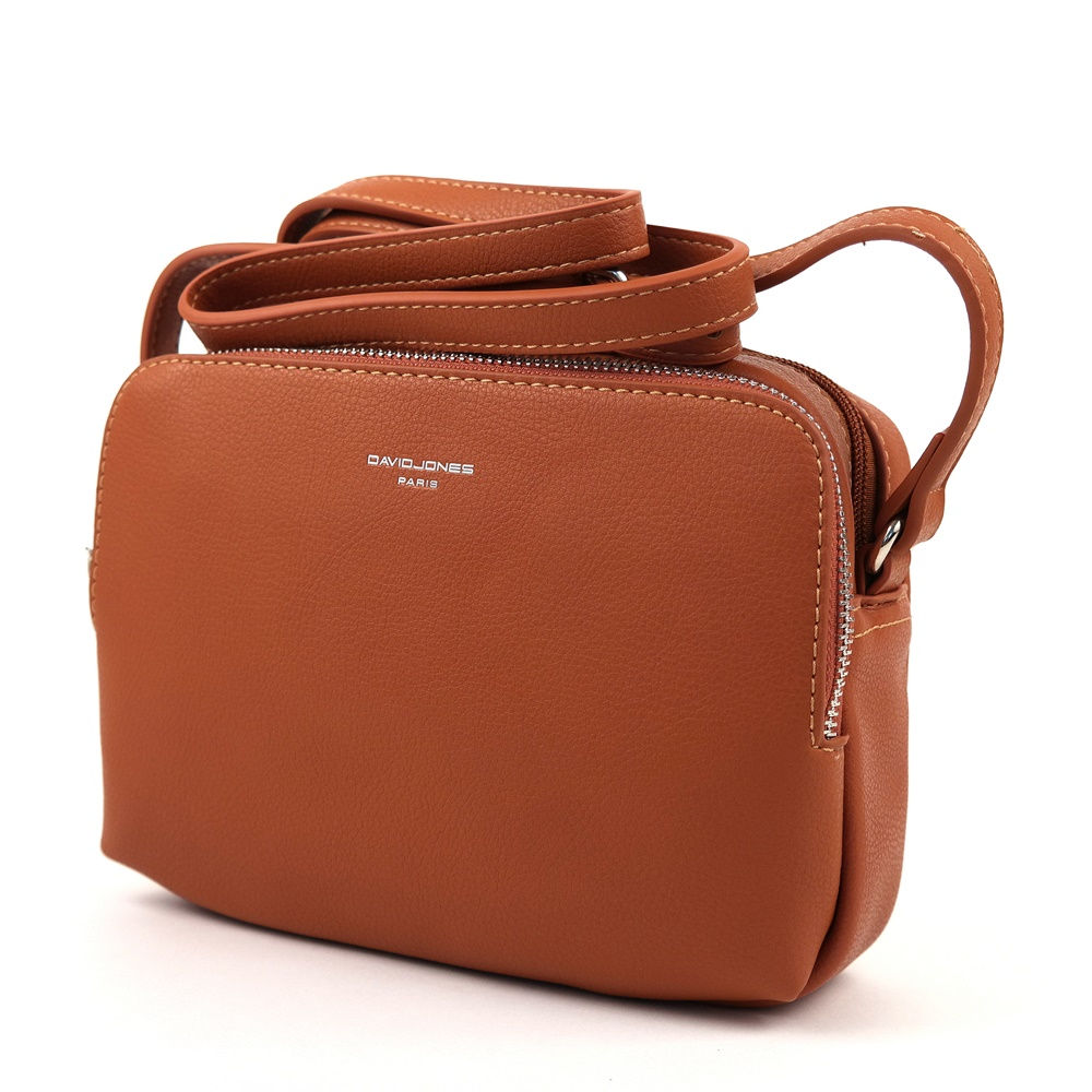 Hnědá dvouoddílová crossbody kabelka David Jones CM5616A